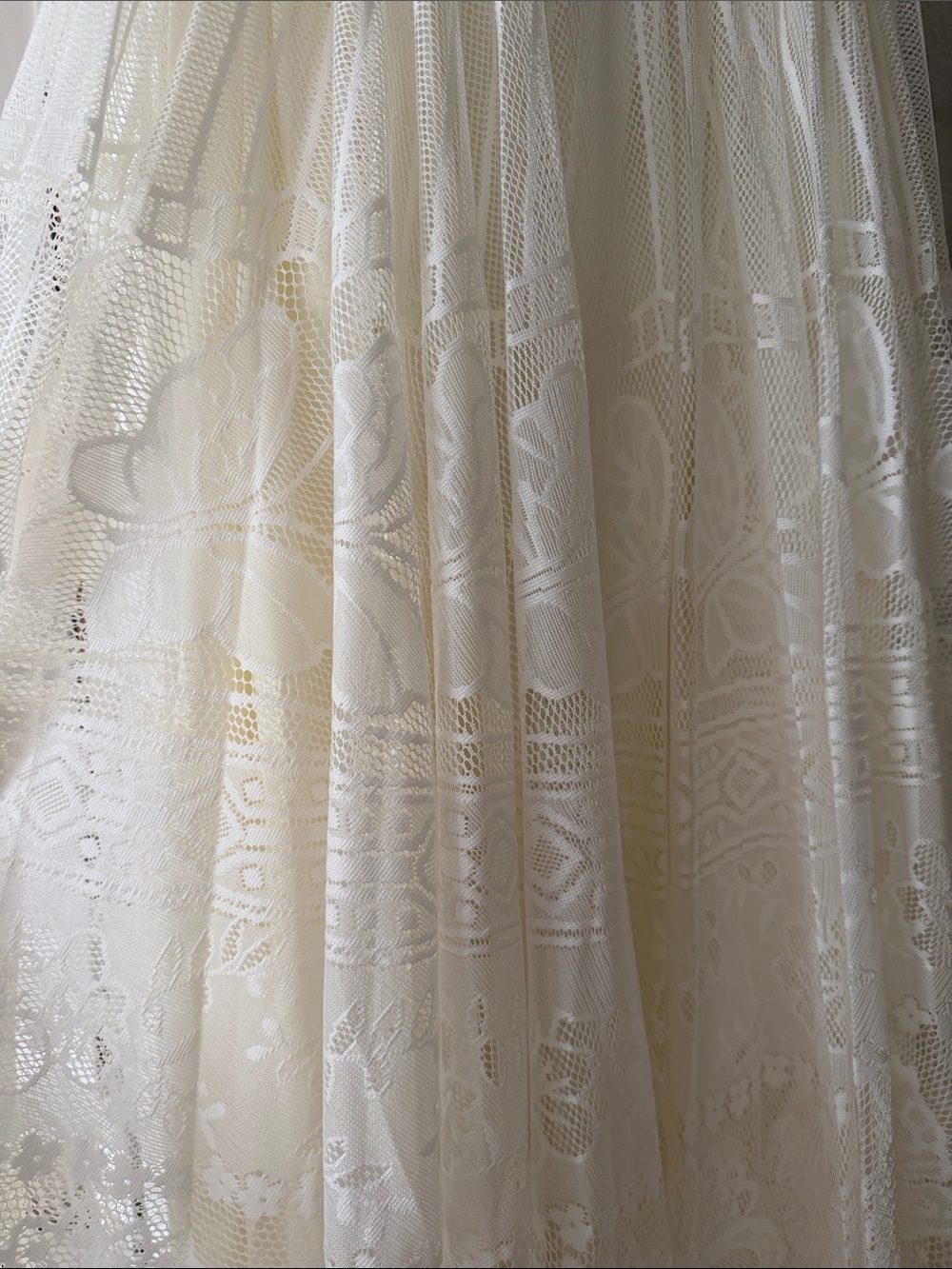 Lace Pleated Midi Skirt - Picture 3 of 5